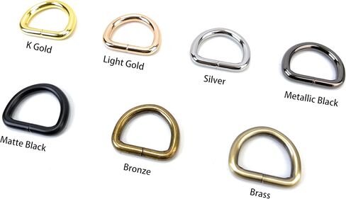 15 Pcs Metal D Rings Heavy Duty Non-Welded Iron D Ring Buckle for Sewing in Saudi Arabia