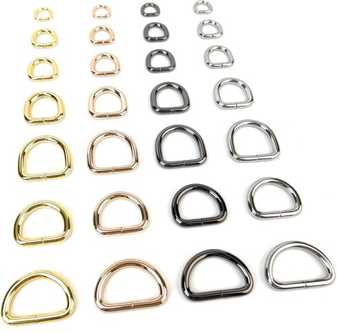 15 Pcs Metal D Rings Heavy Duty Non-Welded Iron D Ring Buckle for Sewing in Saudi Arabia
