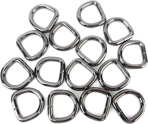 15 Pcs Metal D Rings Heavy Duty Non-Welded Iron D Ring Buckle for Sewing in Saudi Arabia