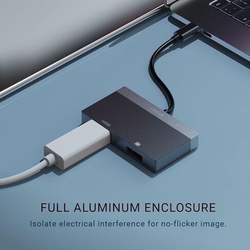 Cubilux USB C إلى HDMI وDisplayPort MST HUB، ثنائي 4K@60 هرتز Thunderbolt 4/3 إلى منفذ العرض ومحول شاشة HDMI بمنفذين/دونجل/محول متوافق مع Surface Pro Dell HP Lenovo Asus والمزيد in Kuwait