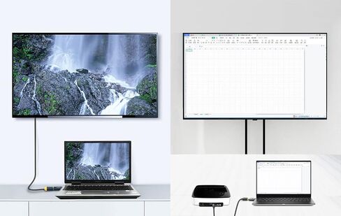 محول DisplayPort إلى HDMI 4K DP إلى HDMI محول DisplayPort ذكر إلى HDMI أنثى للكمبيوتر والتلفزيون والشاشة وجهاز العرض in Saudi Arabia