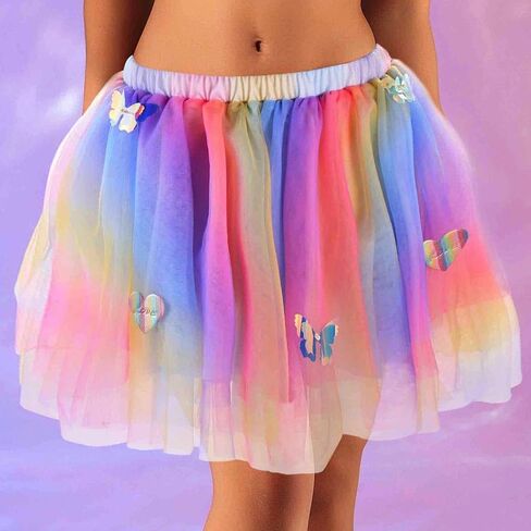 Rave Outfit Skirt Festival Tutu Skirt with Led Headband Colorful Party Costume Skirts for Women and Girls in Saudi Arabia