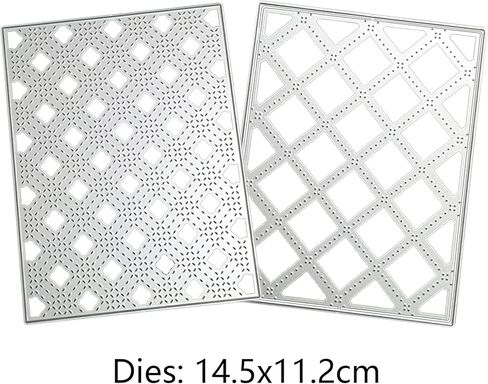 Cut Dies Set of 2 Pack Backgrounds Frame DIY Crafts for Paper Card Making Metal Scrapbooking Cutting Tools Album Arts Embossing Template ("Clouds and Conch- 111x143mm") in Saudi Arabia