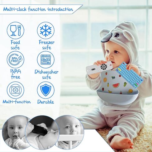 2-pack Baby Teething Toys for 0-3-6-12 Months，Pressable remote control Chew toys for Babies 0 3 6 9 12 18 Months，Teether Relief Baby Toy for Infants，Gifts for 1 2 Year Old Boys Girls, BPA Free in Saudi Arabia