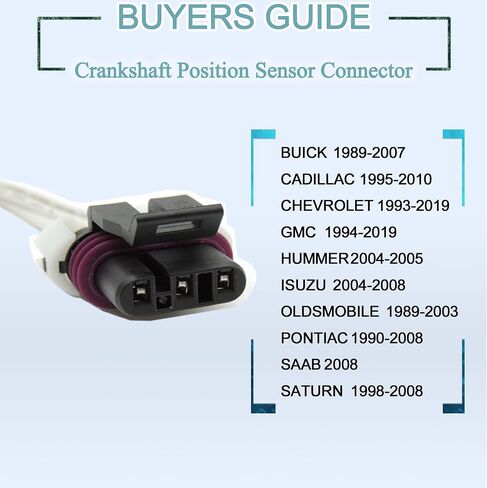 HiSport PT2782 - Original Equipment Multi-Purpose Pigtail - Crankshaft Position Sensor Connector Compatible with Corvettes LS1, LS2, LS6 in Saudi Arabia