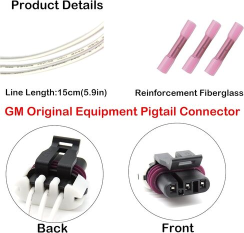 HiSport PT2782 - Original Equipment Multi-Purpose Pigtail - Crankshaft Position Sensor Connector Compatible with Corvettes LS1, LS2, LS6 in Saudi Arabia
