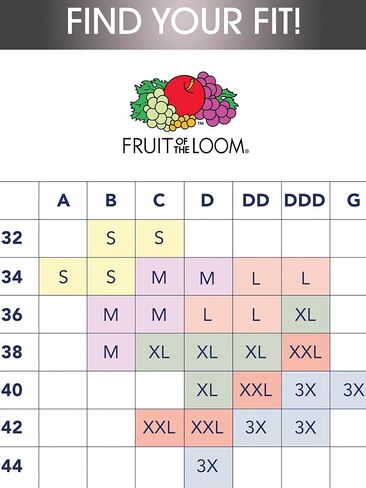 حمالة صدر نسائية لاسلكية قابلة للتمدد 360 درجة بدون خياطة من Fruit of the Loom in Saudi Arabia