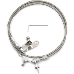 Stainless Braided Transmission Detent Kickdown Trans Wiring Kit For FORD C6 C-6 Transmission Kick Down Cable Kit
