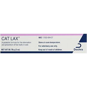 3 Pack Dechra Cat Lax Cat Hairball Remedies, 2-Ounce (Pack of 3)