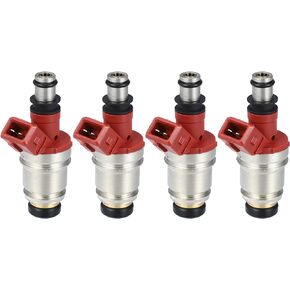 X AUTOHAUX Set of 4 Fuel Injectors 16600-86G00 for Nissan Pickup D21 2.4L I4 1990-1995