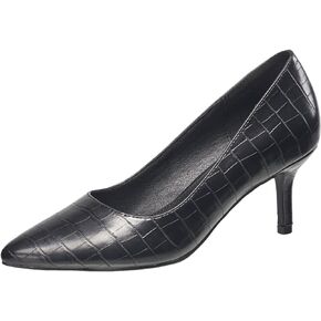 French Connection Kitten Heel Pumps for Women Closed Pointy Toe Slip-On Fashion Work Office Dress Shoes for Women