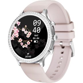 Smart Watch for Women Make/Answer Call Female Health/Heart Rate/Blood Pressure/Blood Oxygen Monitor Message Push Fitness Watch with Step Counter Activity Tracker Compatible with Android iOS Phone