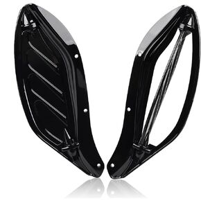 Smoke Adjustable Air Deflector Kit Side Wing Deflectors Fairing Compatible for Harley Touring Street Glide, Electra Glide, Trike, Ultra Classic, CVO 1996-2013