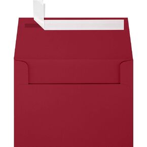 LUXPaper A6 Invitation Envelopes | Peel & Press | 4 3/4" x 6 1/2" | Garnet Red | 80lb. Text | 50 Qty