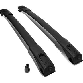 زوج من قضبان السكك الحديدية الجانبية من DNA MOTORING ROOFR-W-010 متوافقة مع 10-16 Land Rover LR4 / 05-09 LR3، أسود