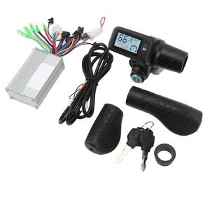 VGEBY Brushless Motor Controller Set, 36V 48V 350W Brushless Motor Controller with 805 LCD Display Throttle Grip for Electric Bike 36V Throttle and Controller