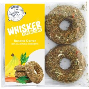 Grandpa's Best Whisker Nibblers Banana Carrot Treats for Rabbits, Guinea Pigs and Small Animals