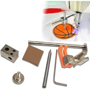 YICBOR Round Attachment/Rotary Marker Auxiliary Tool for Sewing Circular Attachments Fit for 1-Needle Industrial Lockstitch Sewing Machine