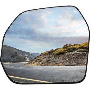 Passenger Side Mirror Replacement for Toyota Tundra 2022 2023- Right Side Mirror Glass, Rear View Mirrors Glass with Power Heated & Blind Spot