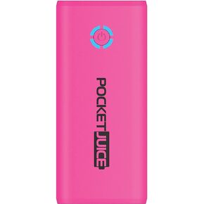 Tzumi tzumi PocketJuice Mini Portable Charger - 4,000 mAh High-Speed Single USB Port - Compatible with All iPhone and Android Devices & Includes Mini Android-Compatible Micro-USB Cable (Pink) (2)
