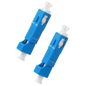 9 Pack Singlemode SC/UPC Male to LC/UPC Female Adapter Fiber Optic Connector FTTH Adaptor Convertor for Visual Fault Locator Single Mode 9/125um Optical Adapter for VFL