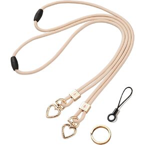 2PCS Neck Lanyard for Keys ID Badges Holder, Key Lanyards Keychain Strap with Safety Breakaway Buckle