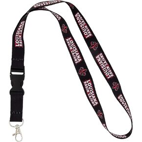 Desert Cactus University of Louisiana Lafayette Lanyard Car Keys ID Badge Holder Keychain Detachable Breakaway Snap Buckle (Black)