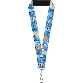 Buckle Down Lanyard-1.0-Frozen Character Poses Blues