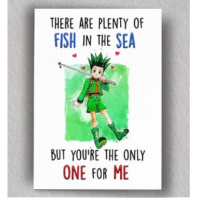 You're the Only One for Me Valentine's Card | Handmade Anime Greeting Card | Birthday Card | Card for Boyfriend/Girlfriend | Blank Card