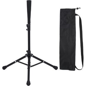 PATIKIL Baseball Batting Tee, Portable Baseball Softball Tee for Hitting Adjustable Height 25" to 41" Travel Tripod Softball Tee Stand for Hitting Training Practice, Black