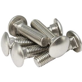 1/4"-20 X 3(25pc) Stainless Carriage Bolt, 18-8 Stainless Steel Full Thread Coverage,Carriage Bolt,by SANTIE