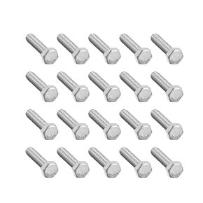Uxcell M8x25mm مسامير سداسية 304 الفولاذ المقاوم للصدأ مسدس برغي الترباس 20 قطعة