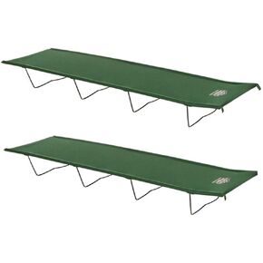 Kamp-Rite Indoor/Outdoor Compact Lightweight Collapsible Economy Cot, Ideal for Hotels, Sporting Events, Beach Days, & Emergency Situations (2 Pack) in Kuwait