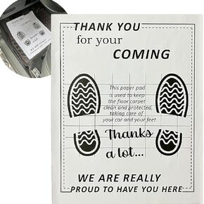 White Car Paper Floor Mats for Cars, 110 Pcs Disposable Floor Cars Floor Mats for Cars, Car Detailing Supplies, Car Mats, Paper Mats for Car Detailing, Temporary Car Floor Protector 15.4x19.7inch in Kuwait