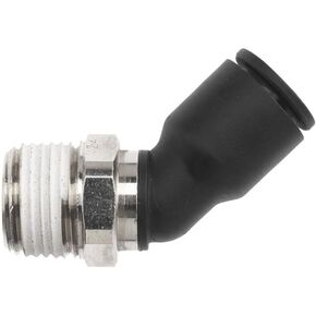 PCNY2503-04-02 Glass Reinforced Nylon 45 Degree Male Elbow Push-to-Connect PCNY Fitting, 1/8" UNF/NPT Thread, 1/4" Tube x 1/8" Male NPT in Kuwait