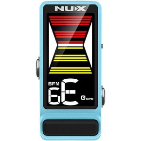 NuX Effects NTU-3 Flow Tune MKII Guitar/Bass Tuner Pedal with 4 Tuning Modes, Blue