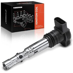 A-Premium Ignition Coils Pack Compatible with Volkswagen Jetta Passat Beetle 2001-2005 Golf Audi A4 2001-2006 A6 Allroad TT Quattro 1.8L 2.7L Turbo 4-PC Set