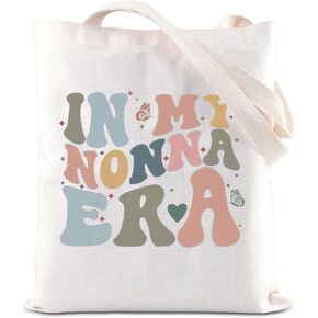 ENSIANTH Nonna Gift Grandma Tote Bag Mothers Day Gift New Grandmother Gift Best Nonna Ever Grandmama Shoulder Bag