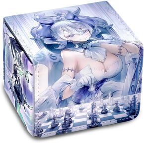 Labrynth Ygo Deck Box - Fits MTG, 100+ Card Storage Box, Premium PU Leather Card Case