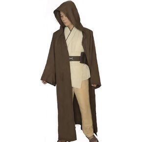 Jedi Costume Adult Men Anakin Skywalker Obi Wan Kenobi Robe Cloak Cosplay Halloween Outfit Clothing Suits