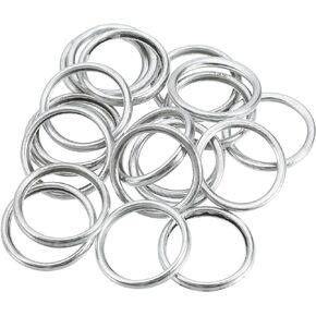 Motoforti Car Oil Drain Plug Gaskets, Engine Oil Crush Washer Seals, for Subaru BRZ 2013-2020, Aluminum, No.803916010, Silver Tone, 20 Pcs