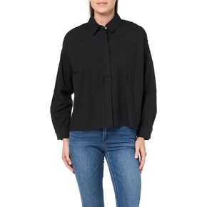 Monrow Women's Ht1427-Poplin Oversized Shirt