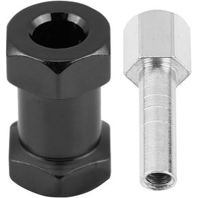 VGEBY RC Hub Adapter, 4pcs 12mm Wheel Hex Hub Wheel Extension Adapter Drive Hub Widener Metal Adaptor for RC Vehicle Parts(20mm Black) Car Model Accessories Model Car Accessories Rc Wheel Spacers