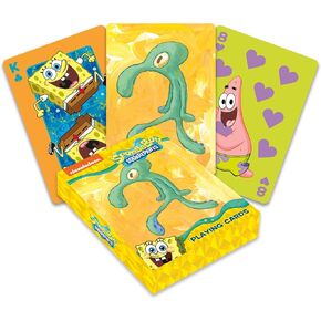 AQUARIUS Spongebob Bold and Brash Playing Cards-Spongebob Themed Deck of Cards for Your Favorite Card Games - Officially Licensed Spongebob Merchandise & Collectibles