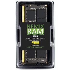 NEMIX RAM 32GB (2X16GB) DDR5 5600MHz PC5-44800 Non-ECC 262-PIN 1.1V 46-45-45 SODIMM Laptop RAM Memory Module MS44800-618