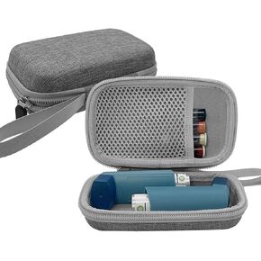 Asthma Inhaler Case, Inhaler Holder Case Compatible with Asthma 2 Pack, Storage and Travel Inhaler Case for Adults(Case Only)