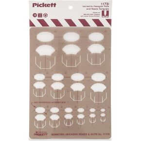 Pickett Isometric Hexagon Nuts and Heads Template (1173I)