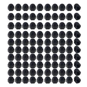 M18 Cap Nuts, 10 Pcs Black Nylon Acorn Dome Head Hex Nuts, Thread Bolt Caps Nuts, Protector Covers for Screws Bolts