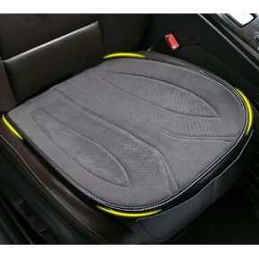Car Seat Cover: Premium Front Automotive Seat Cover, Car Seat Protector for Driver, Universal Seat Pad with Storage Pockets, Perfectly Fits 95% of Cars-Trucks, SUVs, Vans - Grey 1PC