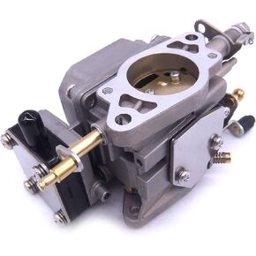 Boat Motor 6L2-14302-11 Carburetor Carb Assy for Yamaha Outboard Engine 25HP 2-Stroke, IMPROVE: The Pump Outlet is Open, Good Fuel Flow to The Upper 6L2-14301 Carburetor